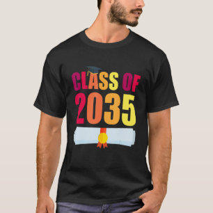 Class Of 2035 Kindergarten Graduate Grow With Me G T-Shirt