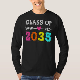 Class Of 2035 Kindergarten Graduate Grow With Me T-Shirt