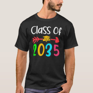CLASS OF 2035 Kindergarten Grow With Me Student Sc T-Shirt