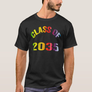 CLASS OF 2035 Kindergarten Grow With Me Student Sc T-Shirt