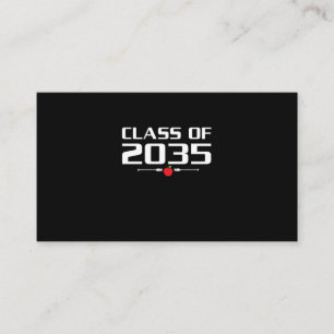 Class Of 2035 Kindergarten Pre K Grow With Me Grad Business Card