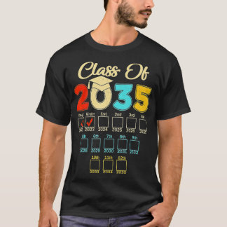 Class Of 2035 Kindergarten PreK Graduation Grow Wi T-Shirt