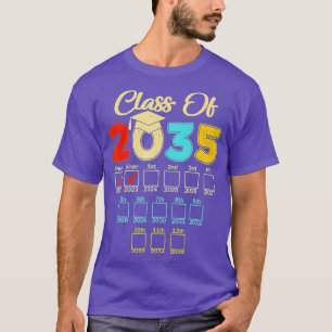 Class Of 2035 Kindergarten PreK Graduation Grow Wi T-Shirt