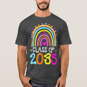 Class Of 2035 Kindergarten Prek Grow with Me Gradu T-Shirt