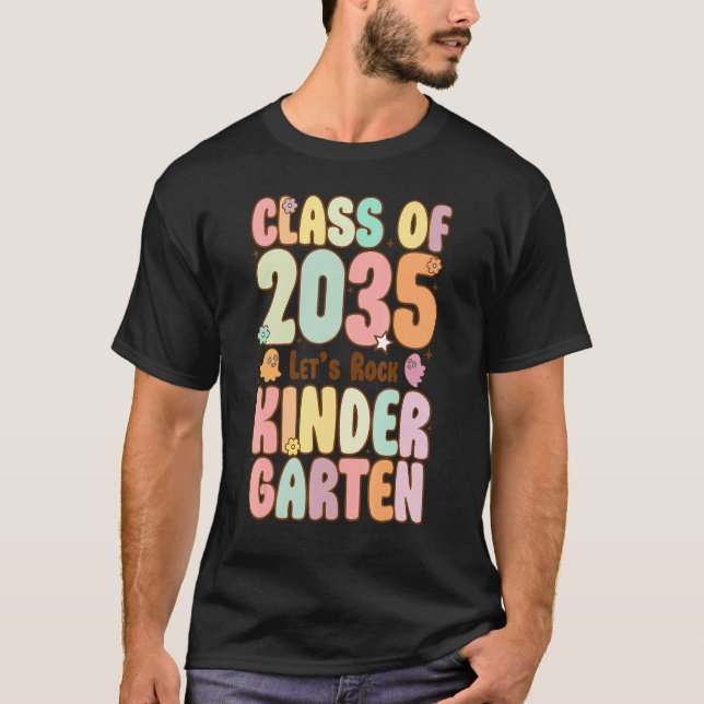 Class of 2035 Kindergarten Teacher Women Kids Back T-Shirt (Front)