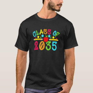 Class Of 2035 Kindergarten To Graduation Pre K T-Shirt