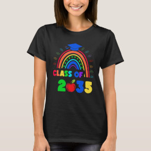 Class Of 2035 Pre K Rainbow Graduate Preschool Gra T-Shirt
