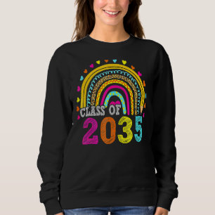 Class Of 2035 Rainbow Grow With Me First Day Of Sc Sweatshirt