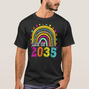 Class Of 2035 Rainbow Grow With Me First Day Of Sc T-Shirt