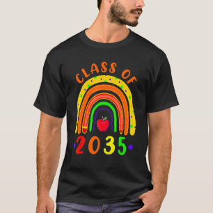 Class Of 2035 Rainbow Pencil Back To School Senior T-Shirt
