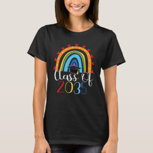 Class Of 2035 Rainbow Pre K Graduate Preschool Gra T-Shirt