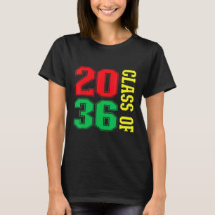 Class Of 2036 Graduation First Day Of Kindergarten T-Shirt