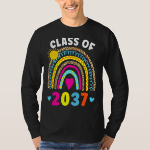 Class Of 2036 Graduation Pre K Graduate Rainbow T-Shirt
