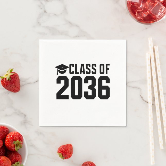 Class Of 2036 Grow With Me Back to School Napkin (Insitu)