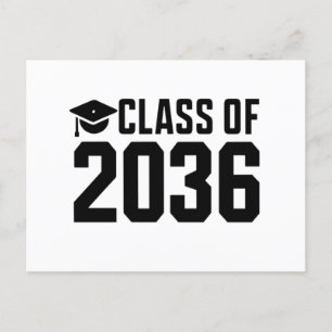 Class Of 2036 Grow With Me Back to School Postcard