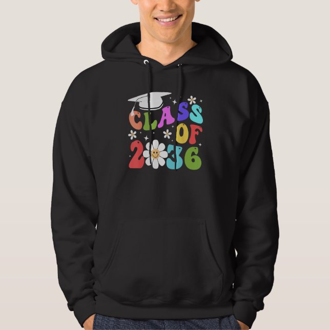 Class of 2036 Grow With Me First Day of School Gra Hoodie (Front)
