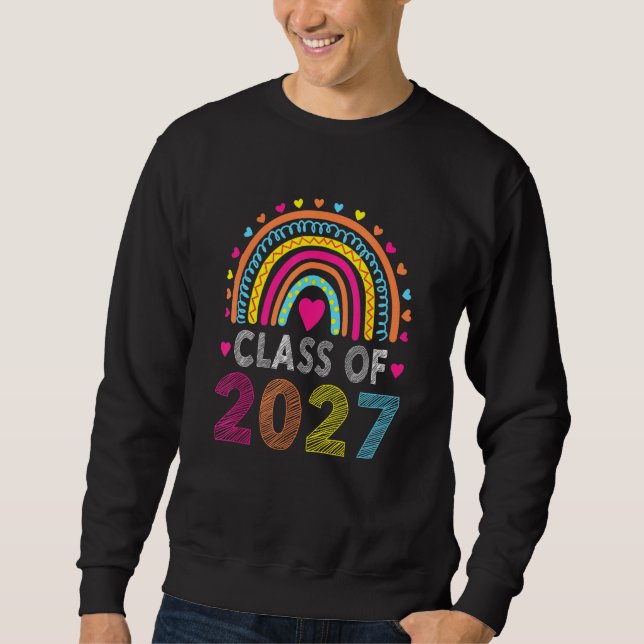 Class Of 2036 Grow With Me First Day Of School Gra Sweatshirt (Front)