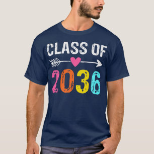 Class Of 2036 Grow With Me Kindergarten Pre-k Grad T-Shirt