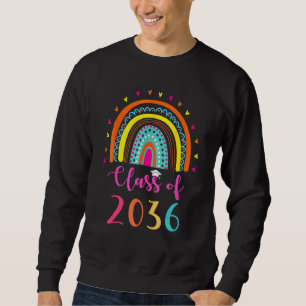 Class Of 2036 Kindergarten Graduate Graduation Rai Sweatshirt