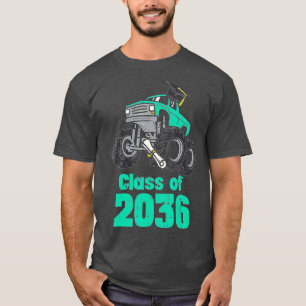 Class Of 2036 Monster Truck First Last Day Grow Wi T-Shirt