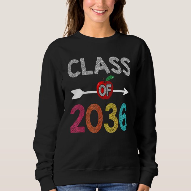 Class Of 2036  Pre K Graduate Preschool Graduation Sweatshirt (Front)