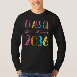 Class Of 2036 Pre K Graduate Preschool Graduation T-Shirt