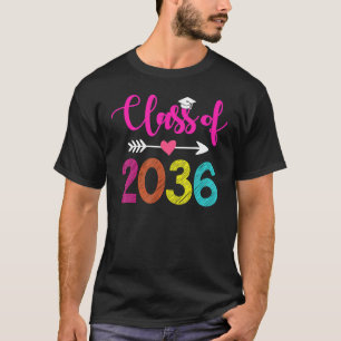 Class Of 2036  Pre K Graduate Preschool Graduation T-Shirt