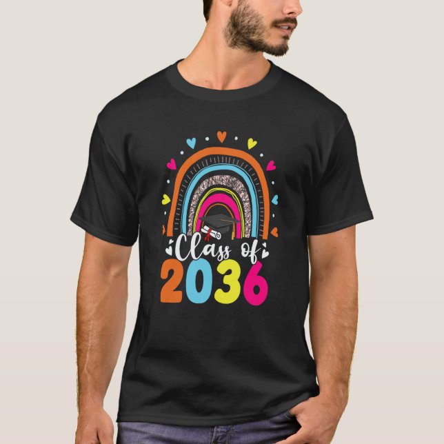 Class Of 2036 Senior 36 Graduate Preschool Graduat T-Shirt (Front)