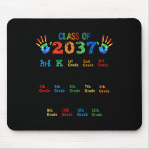 Class of 2037 Grow With Me Colour Handprint Pre-K Mouse Pad