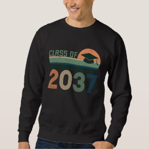 Class of 2037 Grow with Me Kindergarten to Graduat Sweatshirt