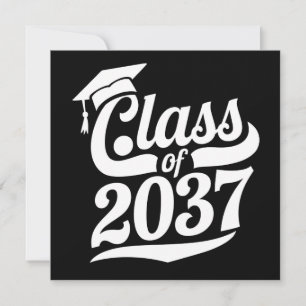 Class Of 2037 Grow With Me Proud Graduate Invitation