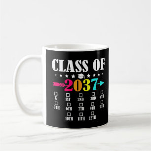 Class Of 2037 Kindergarten 12th Grade Graduation Coffee Mug