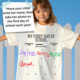 Class of 2038 K-12 Annual First Day of School Pic T-Shirt