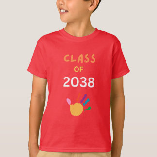 Class of 2038 with fingerpaint T-Shirt