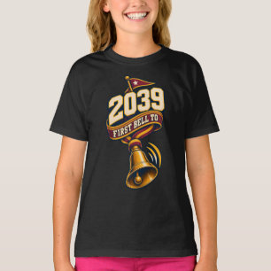 Class of 2039 First School Bell Milestone T-Shirt