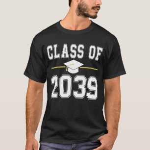 Class Of 2039 Grow With Me Graduation First Day of T-Shirt