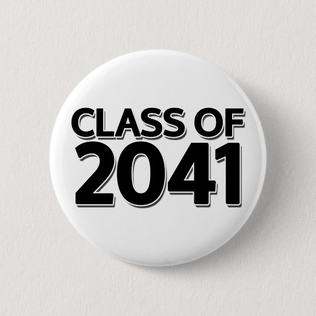 Class of 2041 6 cm round badge (Front)
