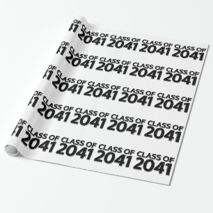 Class of 2041 wrapping paper