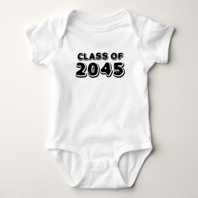 class of 2045  baby bodysuit (Front)