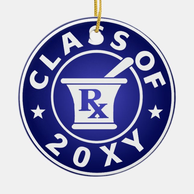 Class of 20?? Pharmacy Ceramic Tree Decoration (Front)