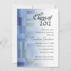 Class of 20XX Colour Blocks and Stripes Invitation