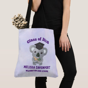 Class of 20xx Cute Koala Bear in Graduation Cap Tote Bag