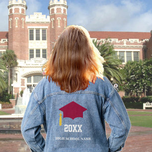 Class of 20XX Graduation Denim Jacket