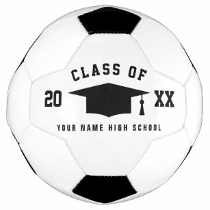 Class of 20XX Graduation party soccer ball