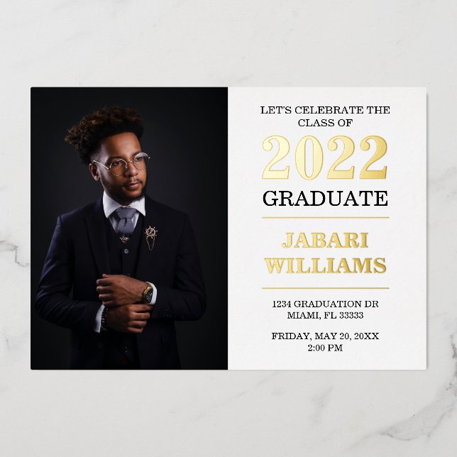 Class of 20XX Graduation, Your Photo (Front)