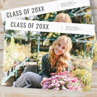 Class of 20XX Modern Minimalist Photo Graduation