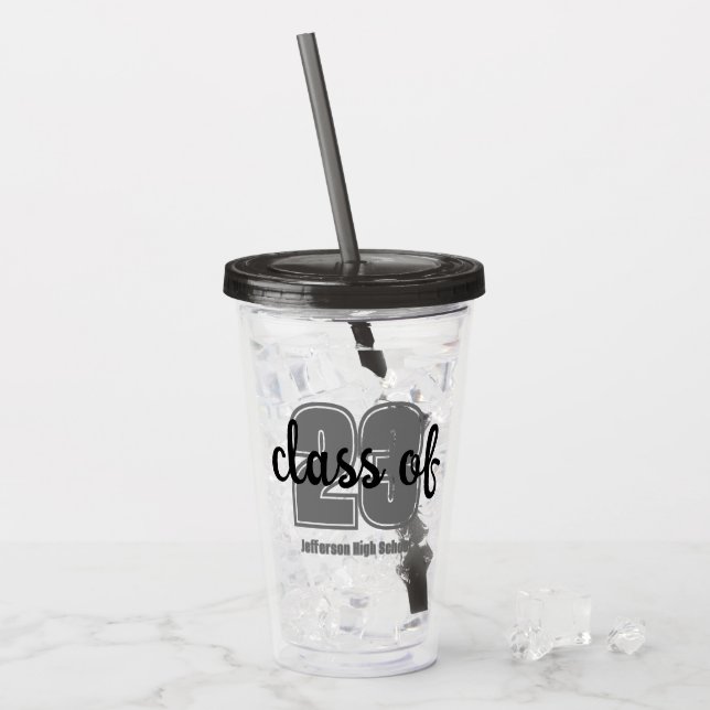 Class of (23) custom senior   acrylic tumbler (Front Ice)