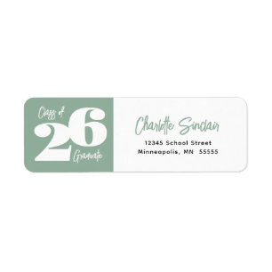 Class of 26 Graduate Return Address Label