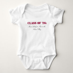 Class of '26:, Most Likely to Star in the Schoo... Baby Bodysuit