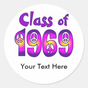 Class of 69 Reunion Stickers